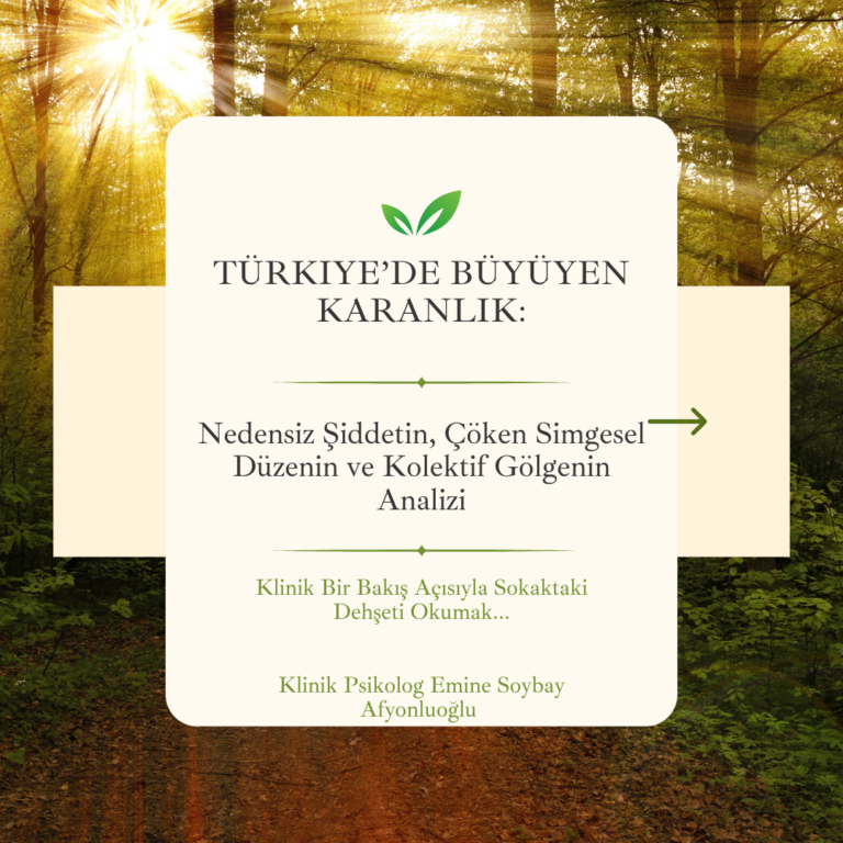 Türkiye’de Büyüyen Karanlık: Kolektif Şiddetin Psikolojisi